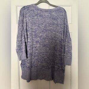 Stay stylish and warm with this heathered purple pajama set.